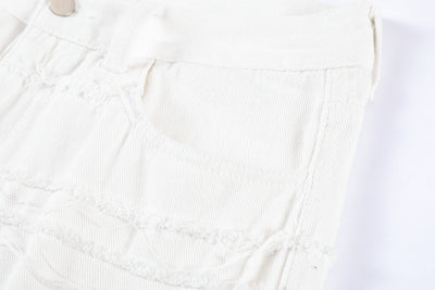 Pantalón Cinco Puntos con Detalle de Borlas Diseño Exclusivo - Image 4