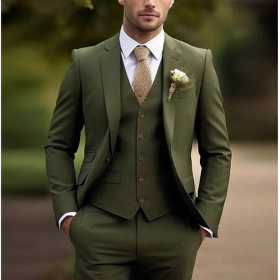 Traje Slim Fit Ejecutivo para Hombre - Elegancia Formal y Temperamento Empresarial - Image 12