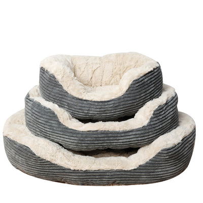 Cama Ovalada Térmica de Felpa para Gatos y Perros - Colchoneta Acogedora de Invierno - Image 3