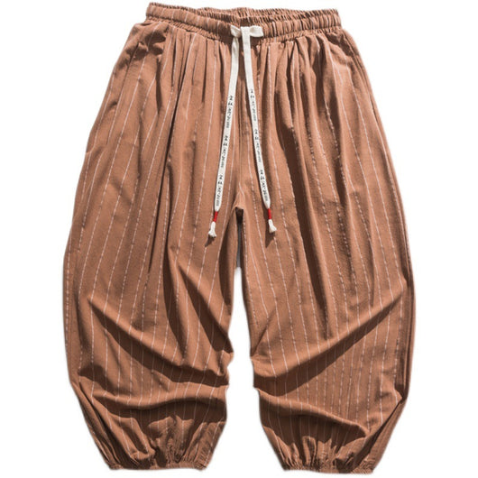 Pantalones Casuales Hombre Estilo Chino en Algodón y Lino - Image 12