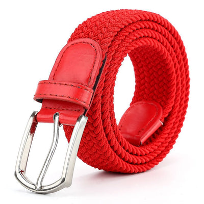 Cinturón de Cuero Tejido Elástico para Hombre - Image 14