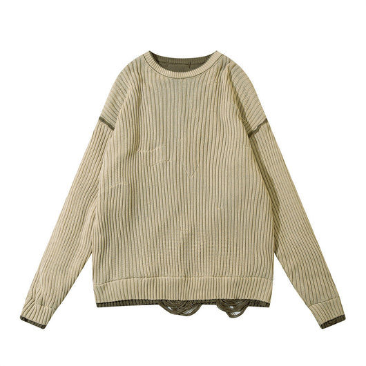 Playera Holgada de Cuello Redondo y Manga Larga - Image 17