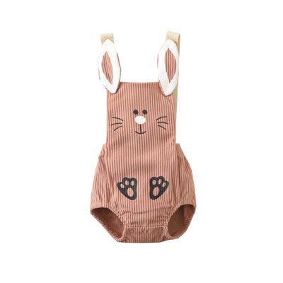 Gorro Triangular con Correa para Bebés - Diseño Conejito en Pana - Image 7