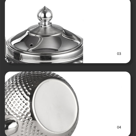 Tetera de Acero Inoxidable con Colador y Mango Esférico - Image 19
