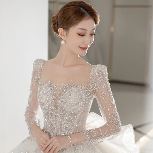 Vestido Largo Elegante con Mangas Largas para Mujer - Image 11