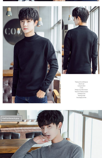 Suéter Tejido para Hombre Cuello Alto Cálido y Suave - Image 21