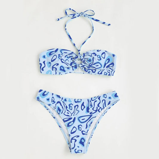 Bikini Bandeau Sexy con Abertura Frontal - Image 2