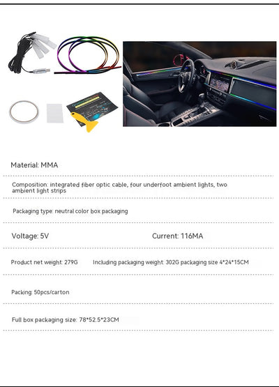 Barra LED Ambiental Oculta para Auto - Iluminación Personalizada - Image 11