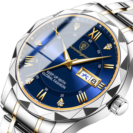 Reloj para Hombre con Correa de Cuero y Movimiento de Cuarzo - Image 2