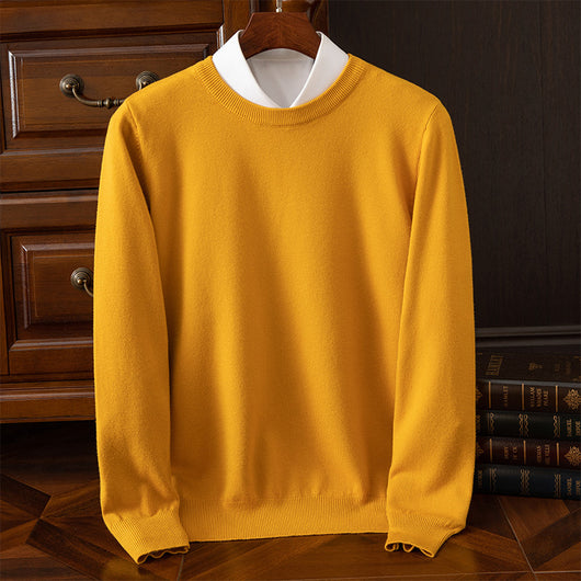 Suéter Holgado de Cuello Redondo para Hombre - Manga Larga Casual y Profesional - Image 15