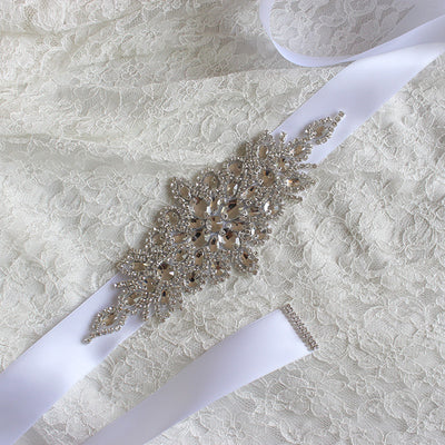 Cinturón de Novia Artesanal Lujo con Cristales - Accesorios para Vestido de Boda - Image 5