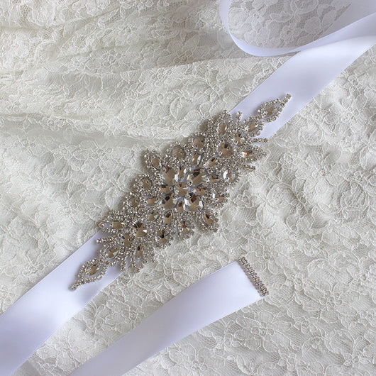 Cinturón de Novia Artesanal Lujo con Cristales - Accesorios para Vestido de Boda - Image 5