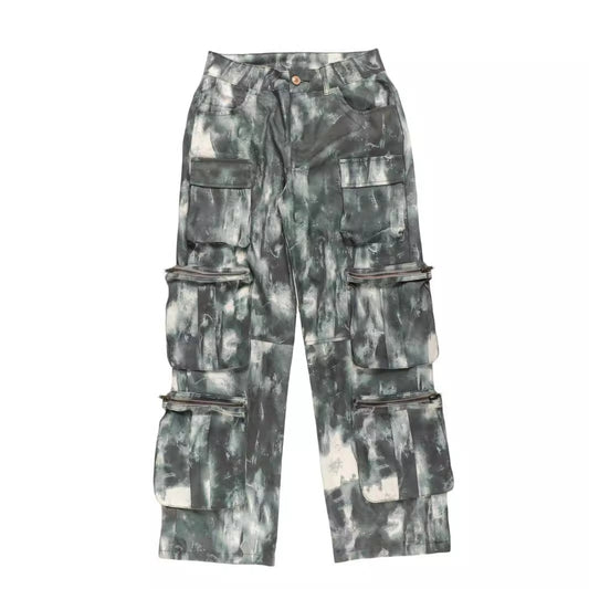 Pantalones Cargo Camuflaje Primavera con Múltiples Bolsillos - Diseño Street Loose Fit - Image 2