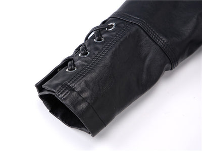 Chaqueta de Cuero Estilo Motociclista para Niños y Niñas - Image 7