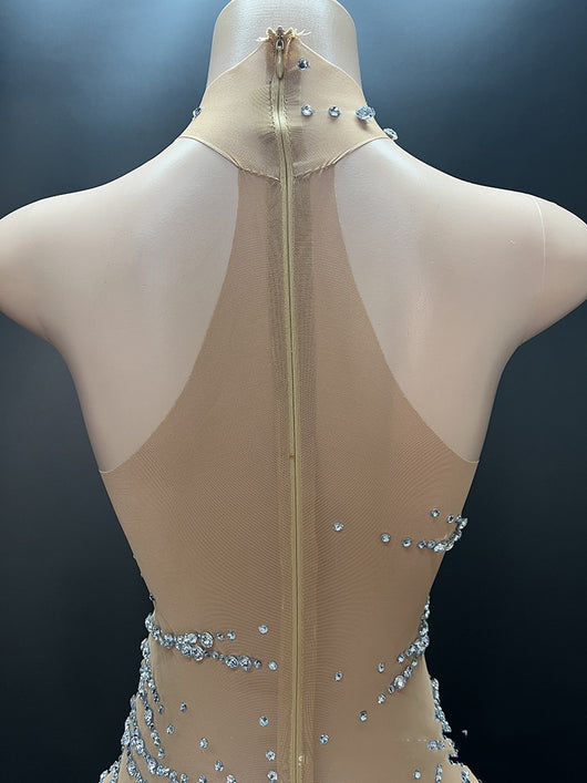 Vestido de Noche Gasa Cristal Brillante para Anfitriona - Image 16