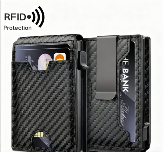 Cartera Automática Anti-robo con Protección Magnética y Apertura Pop-up - Image 3