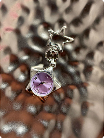Reloj Pentágrama Elegante con Llavero Trébol - Image 9
