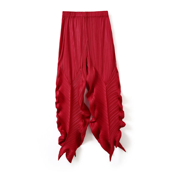 Pantalones Holgados Elásticos Plisados para Mujer - Comodidad Versátil Primavera, Verano y Otoño
