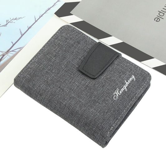 Billetera Corta Hombre Múltiples Compartimentos Estilo Casual