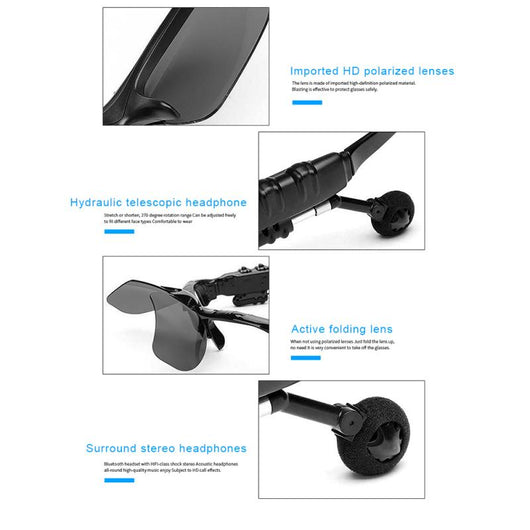 Gafas de Sol Inteligentes Bluetooth 5.0 con Auriculares Inalámbricos para Deportes - Image 8