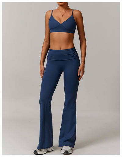 Pantalones Yoga Cintura Alta Plegables para Mujer - Image 25