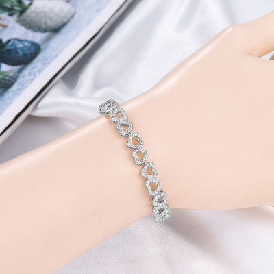 Pulsera de Diamantes para Niña con Corazón Completo de Brillantes - Image 6