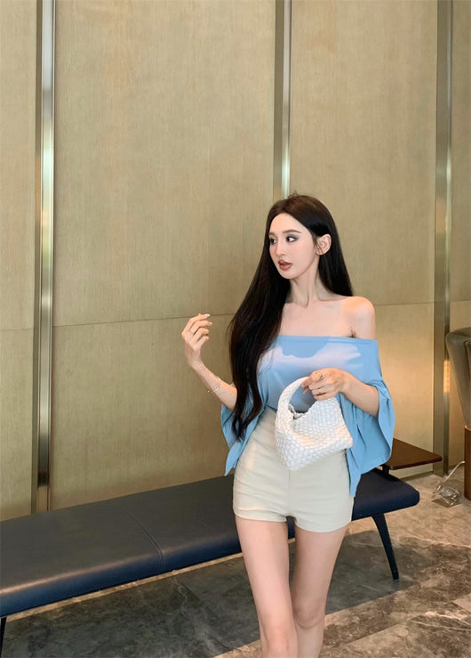 Blusa Escotada Azul para Mujer - Ajuste Ceñido Verano con Cintura Marcada - Image 25