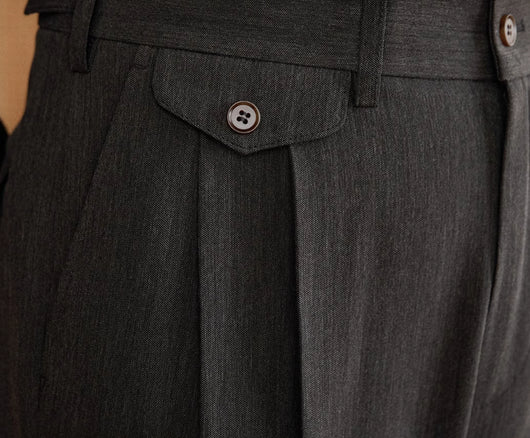 Pantalón Recto Cintura Alta Estilo Italiano - Image 20