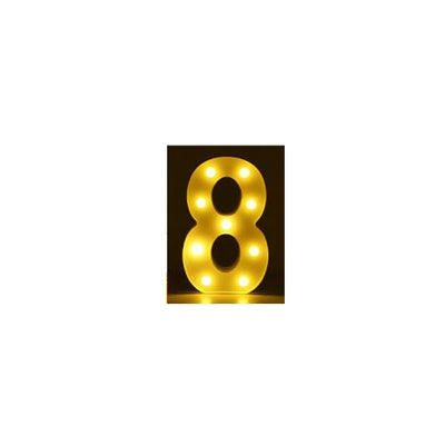 Letras y Números LED Luminosos para Decoración - Lámpara de Batería Romántica - Image 82