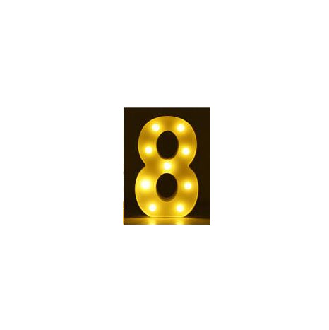 Letras y Números LED Luminosos para Decoración - Lámpara de Batería Romántica - Image 82