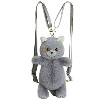 Bolso Bandolera Gato Adorable de Peluche Simulado - Image 6