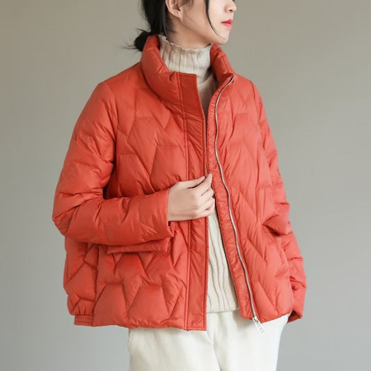 Chaqueta Acolchada Minimalista con Cierre - Perfecta para Cualquier Ocasión - Image 2