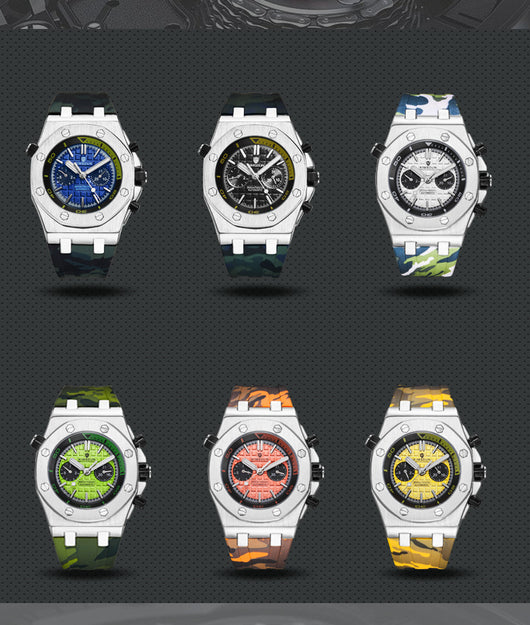 Reloj Deportivo para Hombre Automático Resistente al Agua con Correa de Silicona - Image 17