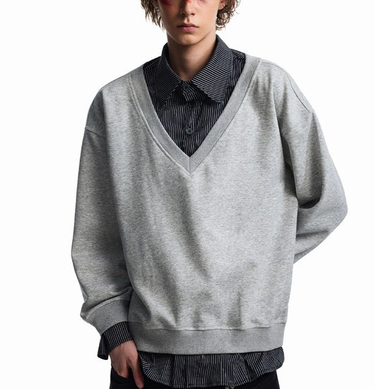 Suéter Hombre Cuello Camisero Tartán Otoño Efecto Dos Piezas - Image 13