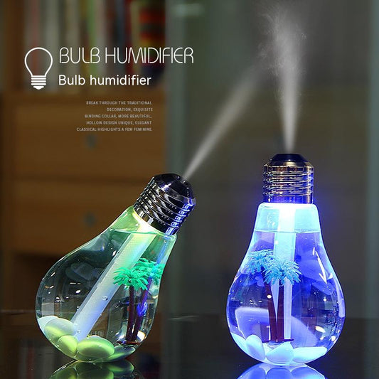 Humidificador Lámpara Nocturna con Paisaje Miniatura y Luz LED Colorida - Image 2
