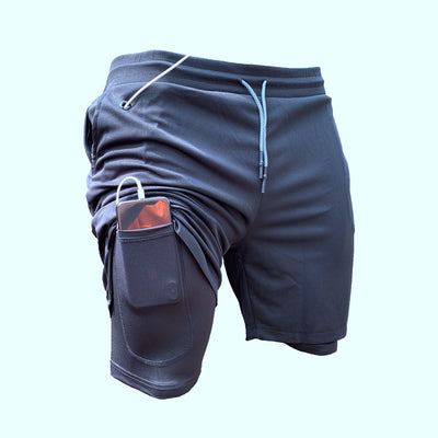 Shorts Deportivos Hombre Doble Capa - Comodidad y Estilo - Image 4