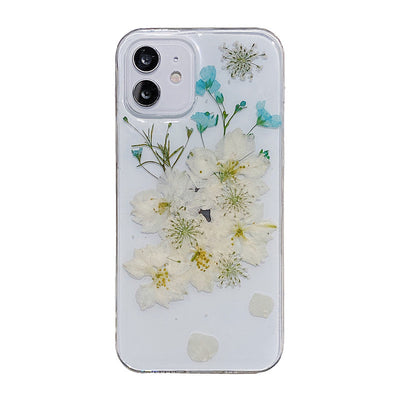 Funda Transparente para Celular con Flores Secas y Adhesivo de Gel Suave - Image 6