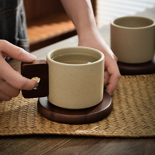 Taza de Cerámica Estilo Japonés Retro para el Bienestar - Image 2