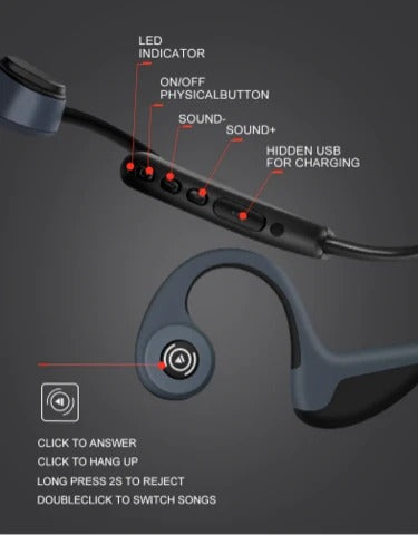 Auriculares Z8 de Conducción Ósea Inteligente - Image 9