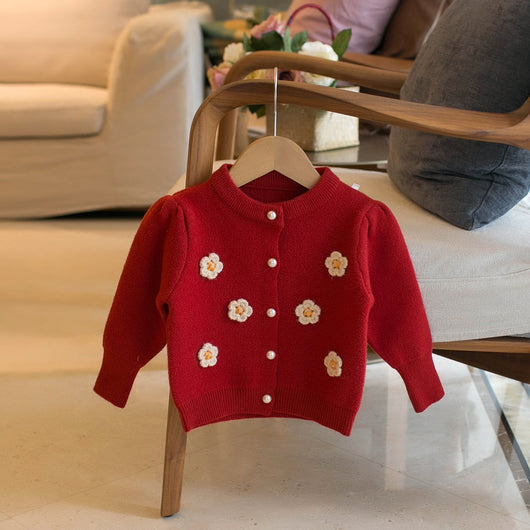 Cardigan Infantil Floral para Niñas - Image 2