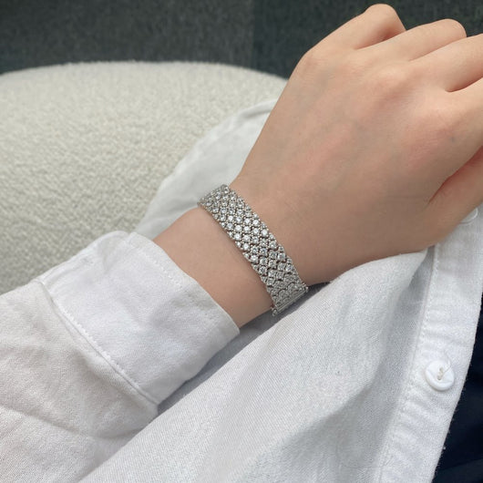 Pulsera de Plata Esterlina S925 con Circones Engarzados para Mujer - Image 10