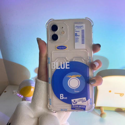 Funda para Teléfono Klein Blue con Compartimento para Tarjetas
