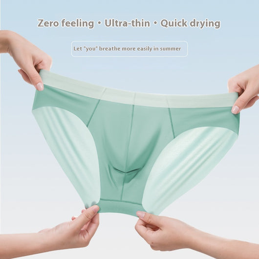 Calzoncillos Deportivos Ice Silk sin Costuras Efecto Piel Desnuda - Image 3