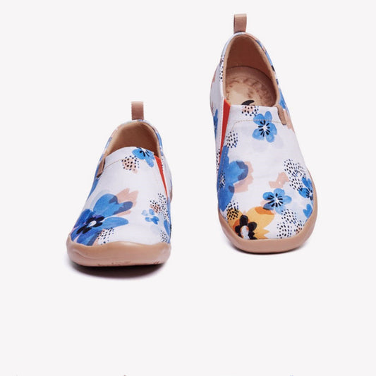 Zapatillas Cómodas para Caminar - Loafers Slip On Ligeros de Lona Pintada