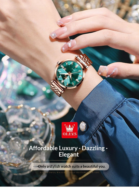 Reloj de Cuarzo para Mujer Diseño Geométrico Rombo - Image 23