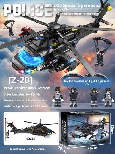 Helicóptero SWAT de Policía - Bloques de Construcción Educativos para Niños - Image 7
