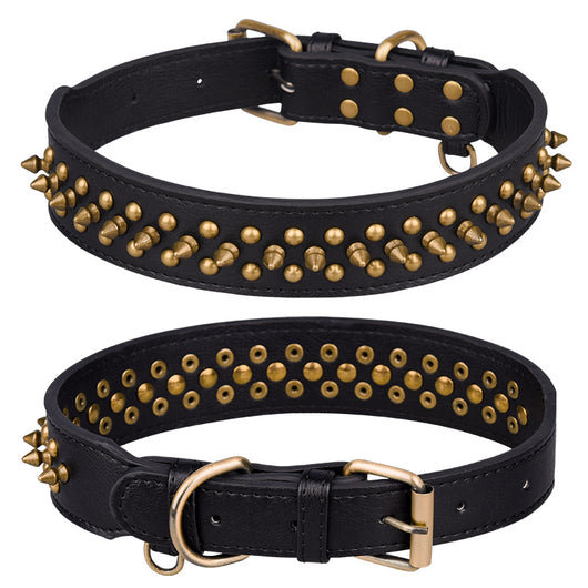 Collar de Cuero para Mascotas con Remaches - Tallas Mediana y Grande - Image 6