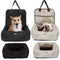 Transportín y Cama de Auto 2 en 1 para Mascotas - Colchoneta Acolchada Plegable