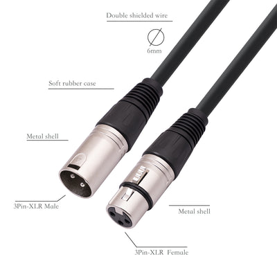 Cable de Micrófono Profesional XLR Balanceado - Image 4