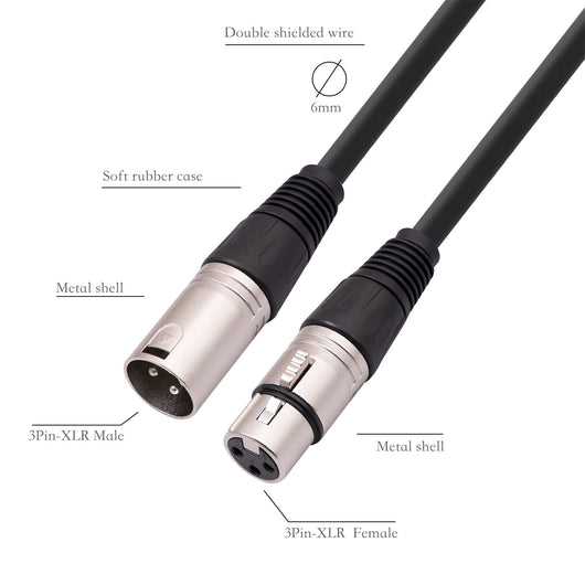 Cable de Micrófono Profesional XLR Balanceado - Image 4